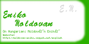 eniko moldovan business card